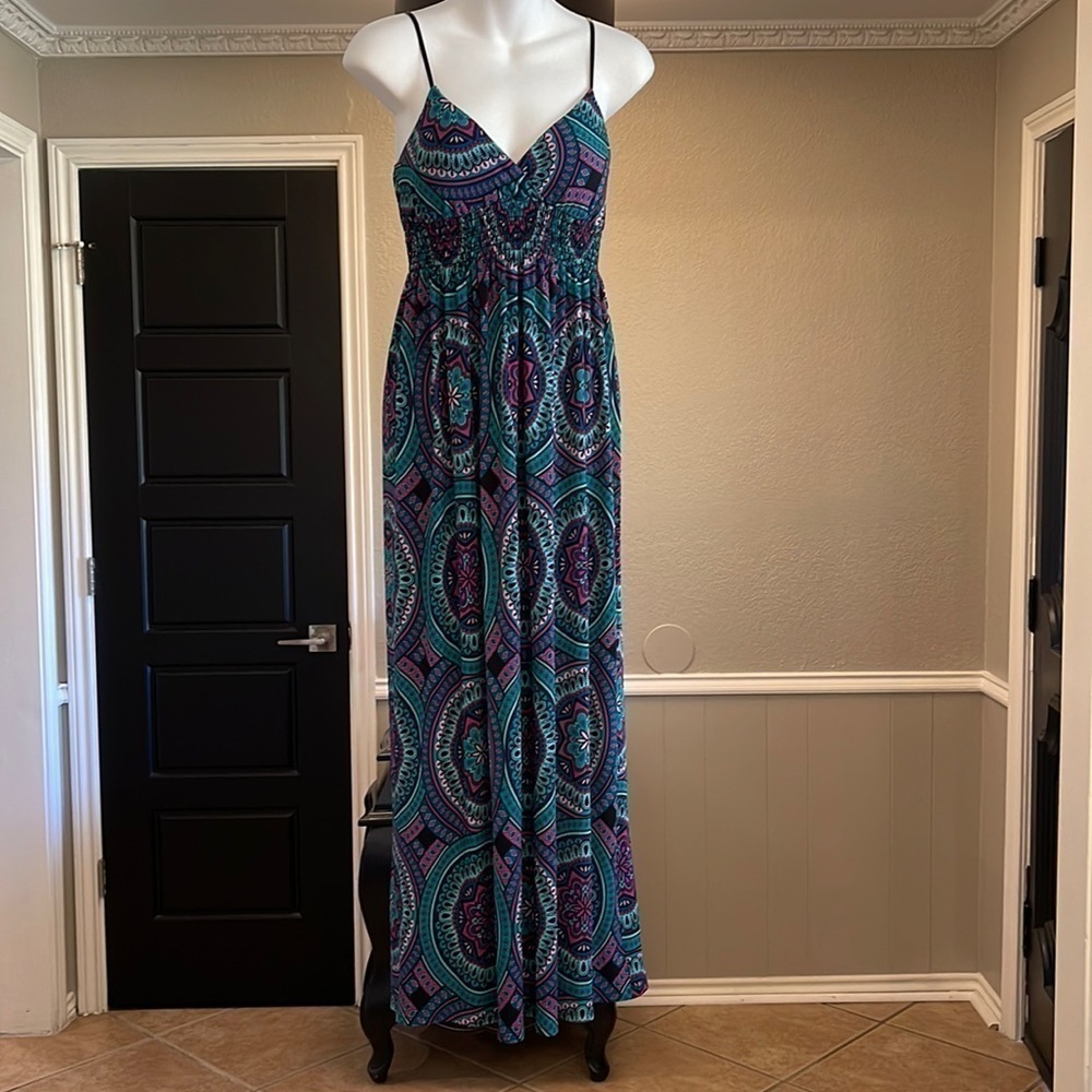 AS U Wish Maxi Size Small Turquoise and Purples.